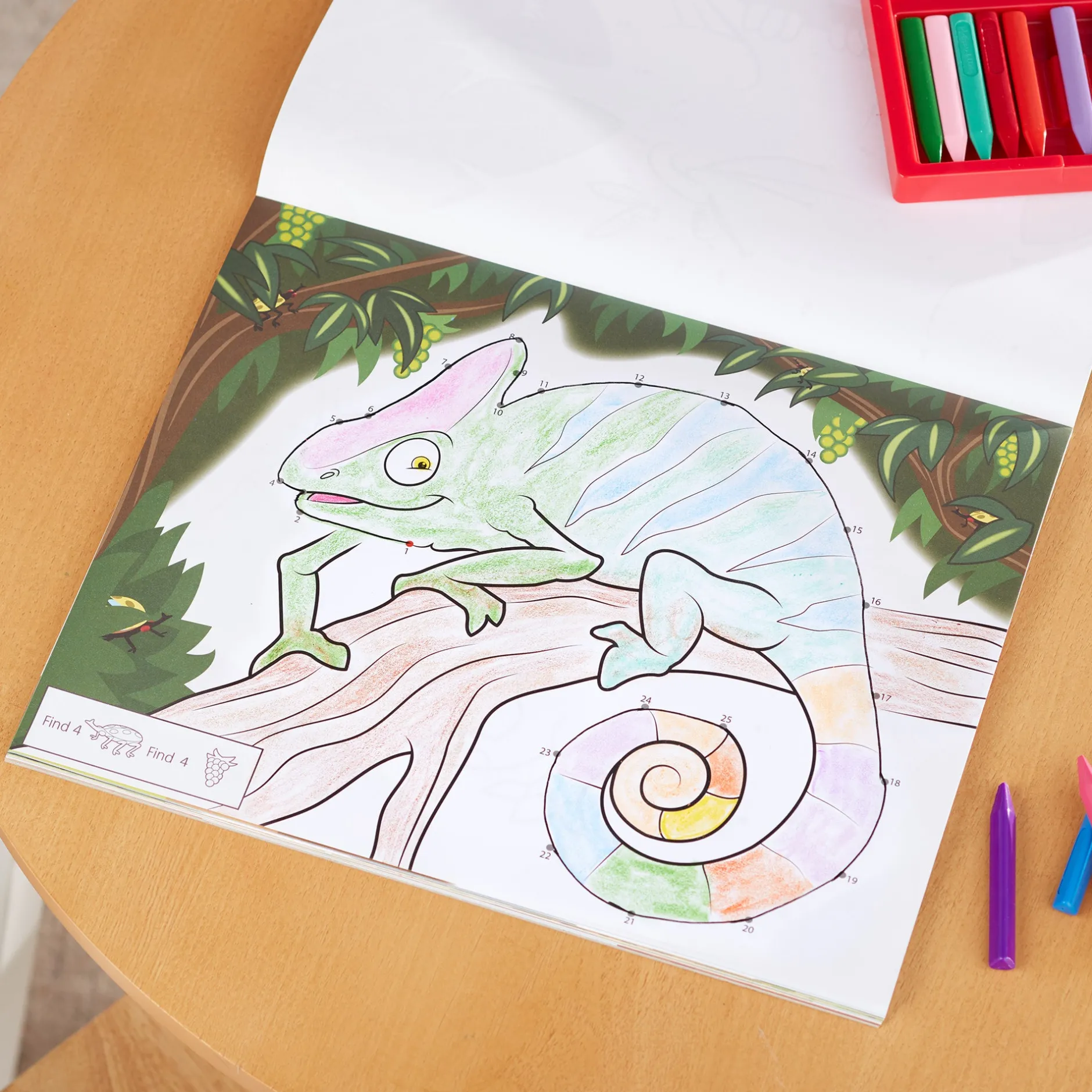 Activity Books>Melissa & Doug ABC 123 Dot-to-Dot Coloring Pad – Wild Animals