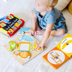 Books>Melissa & Doug Baby Gift Set Collection: My First Activity Book, Poke-a-Dot First Words, Peek-a-Boo Touch & Feel Puzzle