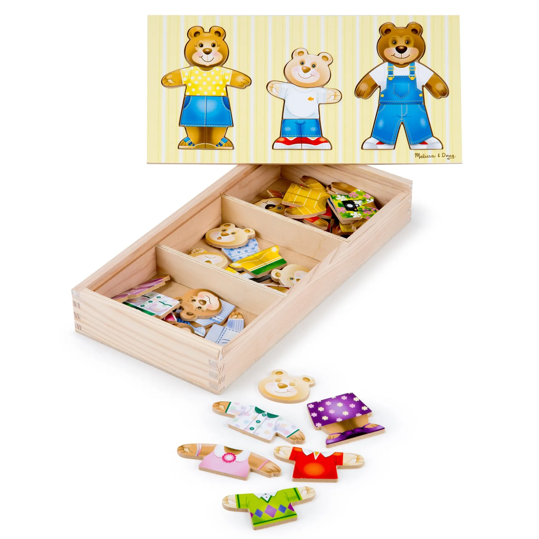 Animals & Nature Puzzles>Melissa & Doug Bear Family Dress-Up Puzzle - 45 Pieces