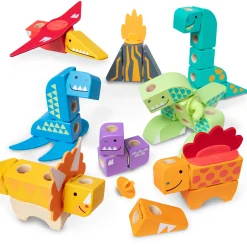 Blocks & Stacking>Melissa & Doug Blockables™ Dinosaur Play Set