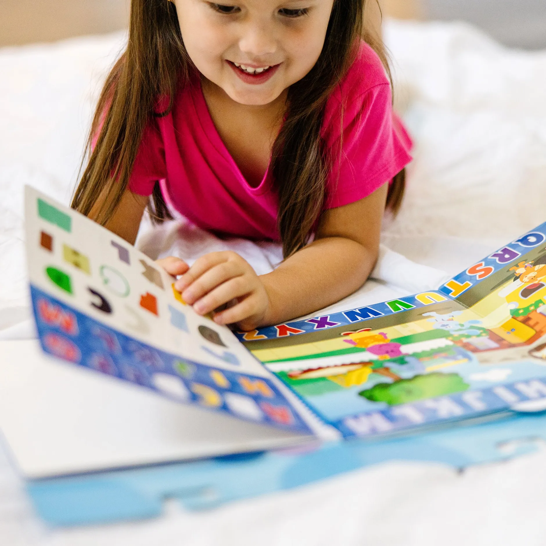 Stickers & Sticker Books>Melissa & Doug Blue's Clues & You! Restickable Stickers - Numbers & Letters