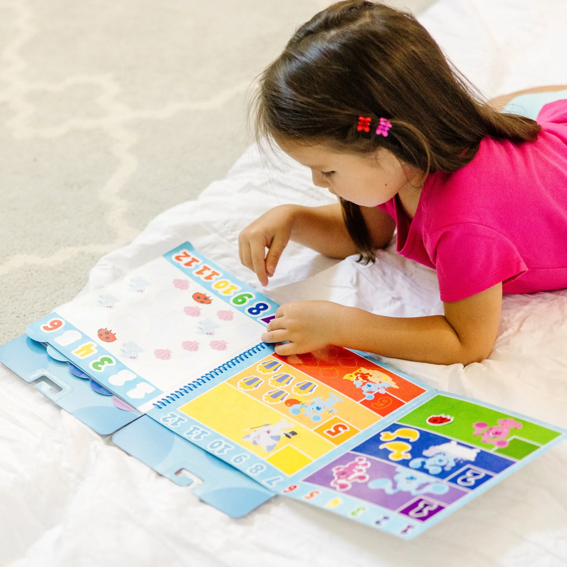 Stickers & Sticker Books>Melissa & Doug Blue's Clues & You! Restickable Stickers - Numbers & Letters