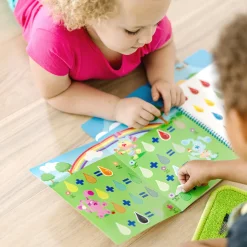 Stickers & Sticker Books>Melissa & Doug Blue's Clues & You! Restickable Stickers - Shapes & Colors
