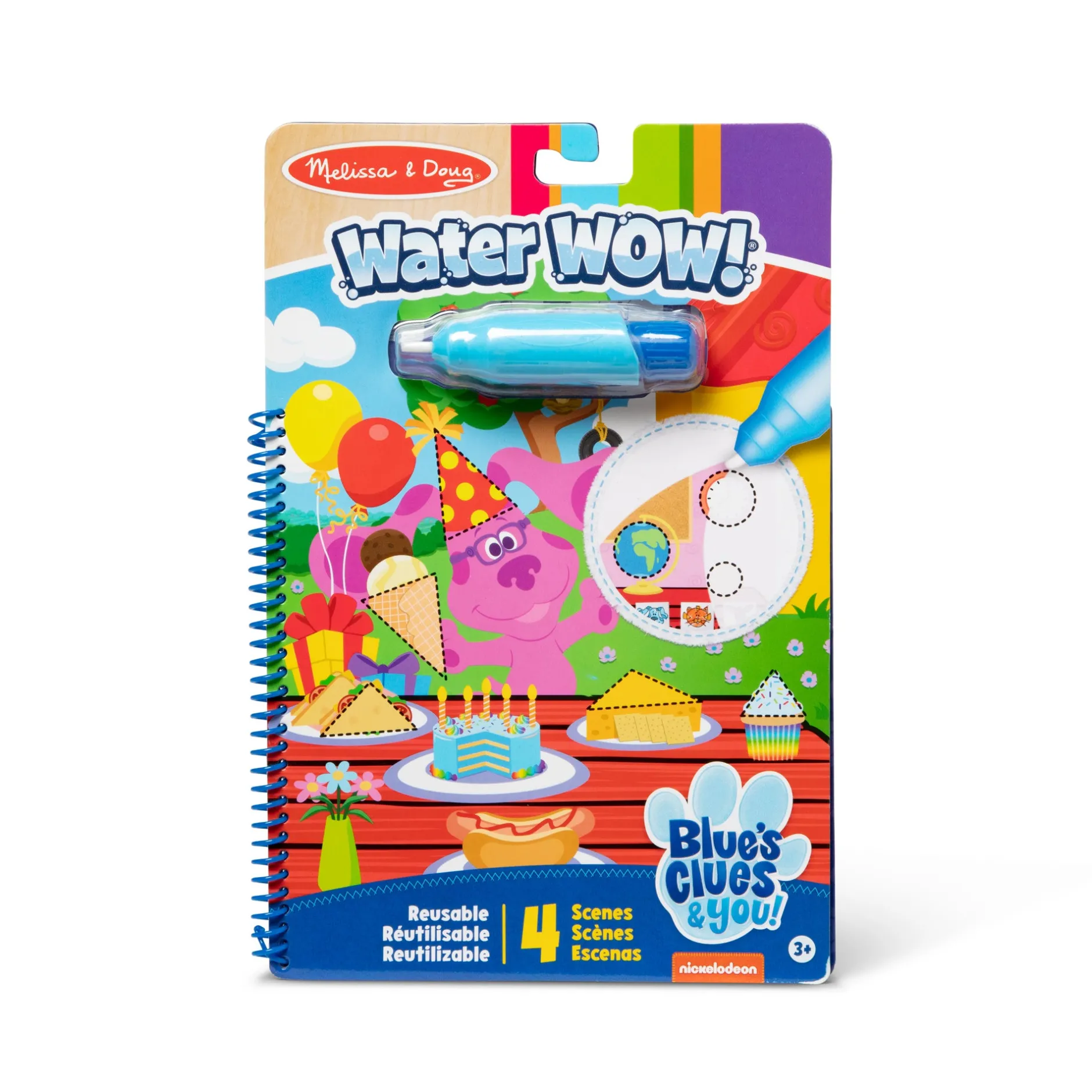 Activity Books|Colors & Shapes>Melissa & Doug Blues Clues & You!™ Water WOW!® Water Reveal Activity Pad - Shapes