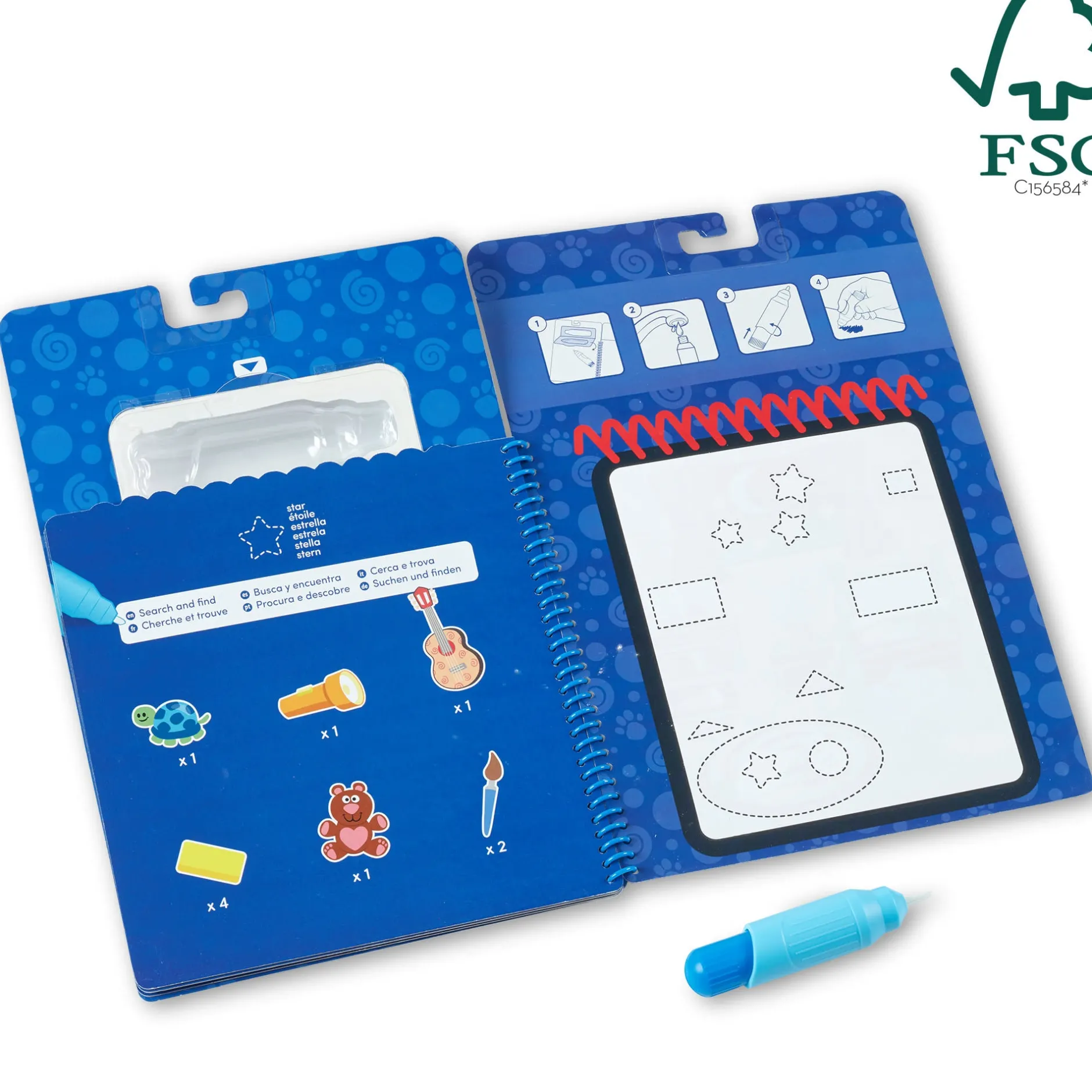 Activity Books|Colors & Shapes>Melissa & Doug Blues Clues & You!™ Water WOW!® Water Reveal Activity Pad - Shapes