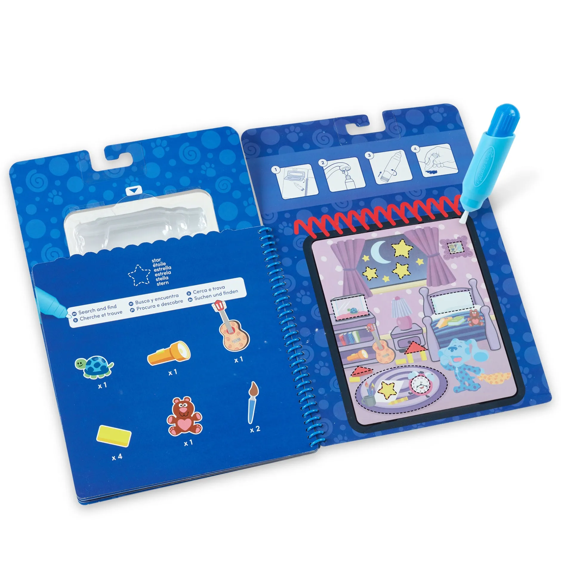 Activity Books|Colors & Shapes>Melissa & Doug Blues Clues & You!™ Water WOW!® Water Reveal Activity Pad - Shapes