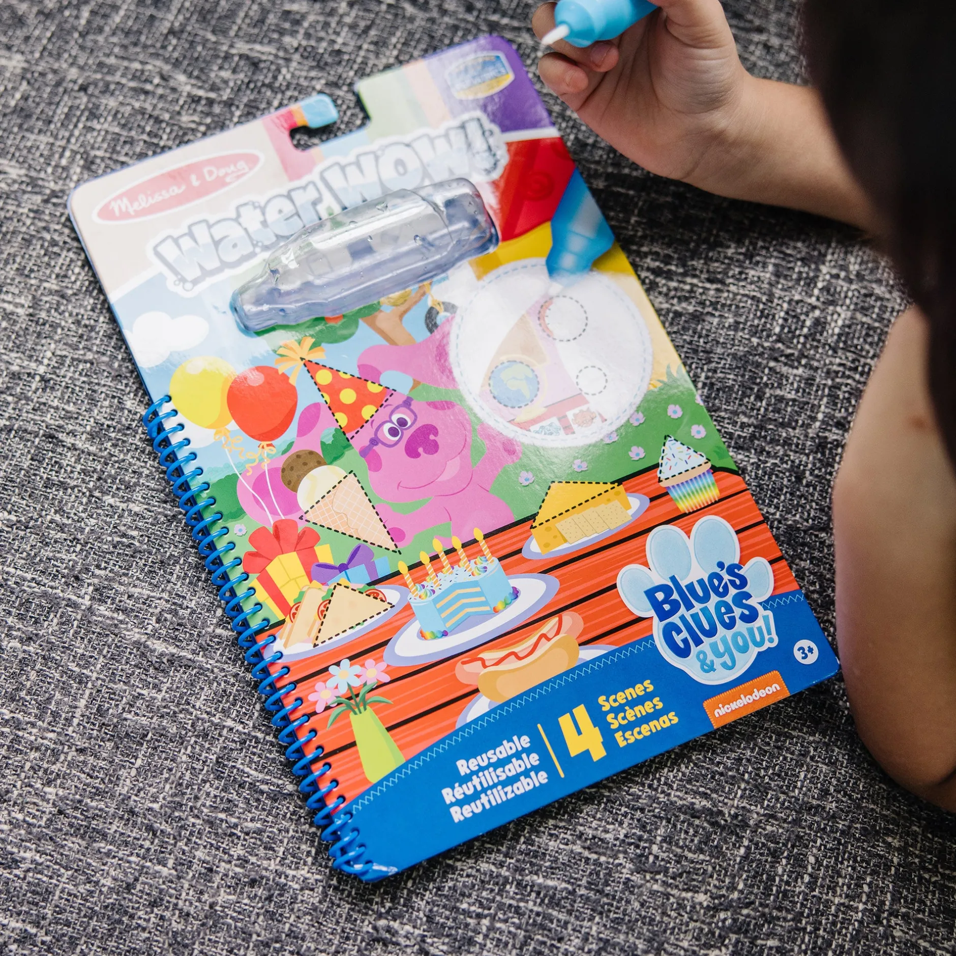 Activity Books|Colors & Shapes>Melissa & Doug Blues Clues & You!™ Water WOW!® Water Reveal Activity Pad - Shapes