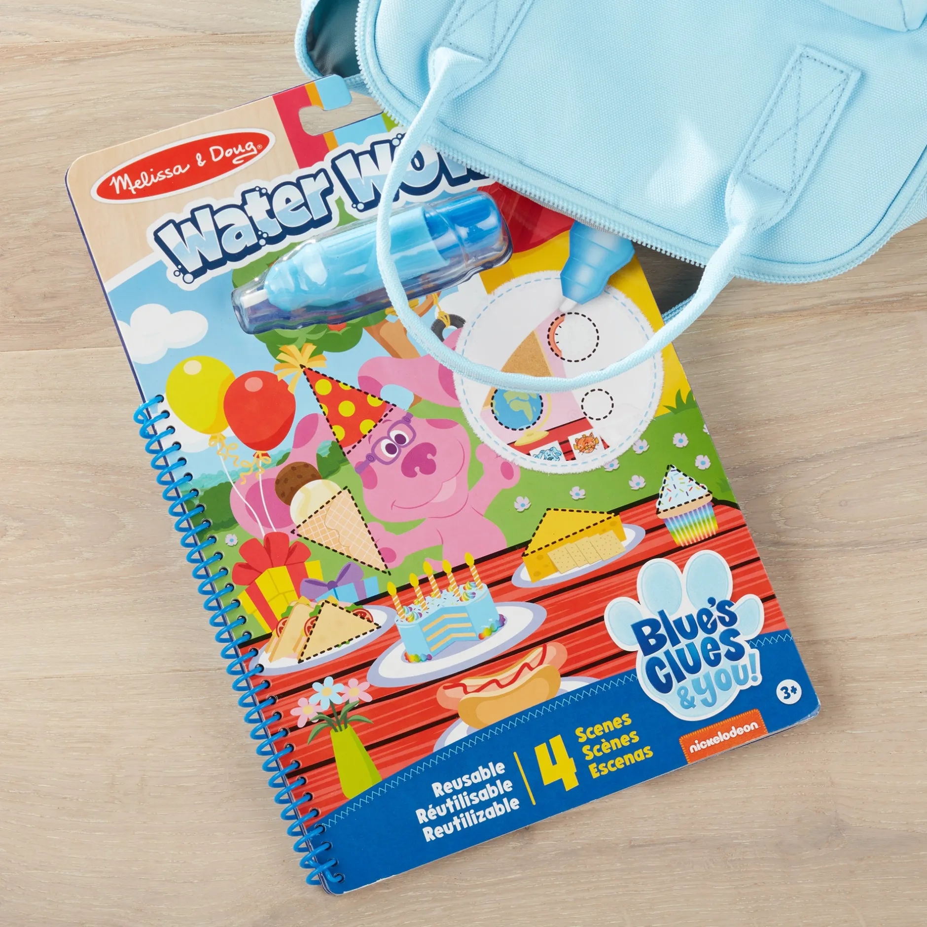 Activity Books|Colors & Shapes>Melissa & Doug Blues Clues & You!™ Water WOW!® Water Reveal Activity Pad - Shapes