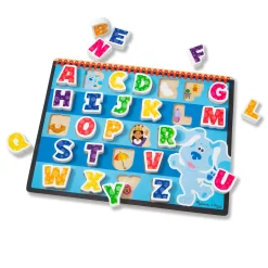 Alphabet & Counting Puzzles>Melissa & Doug Blue's Clues & You! Wooden Chunky Puzzle - Alphabet