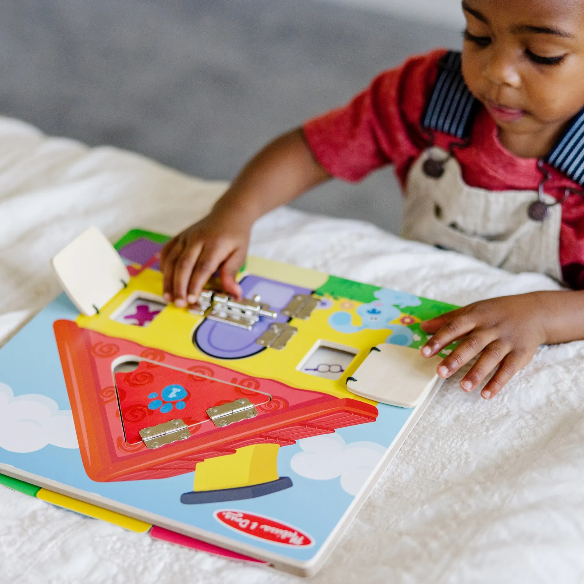 Motor Skills>Melissa & Doug Blue's Clues & You! Wooden Lift-the-Flap Activity Board