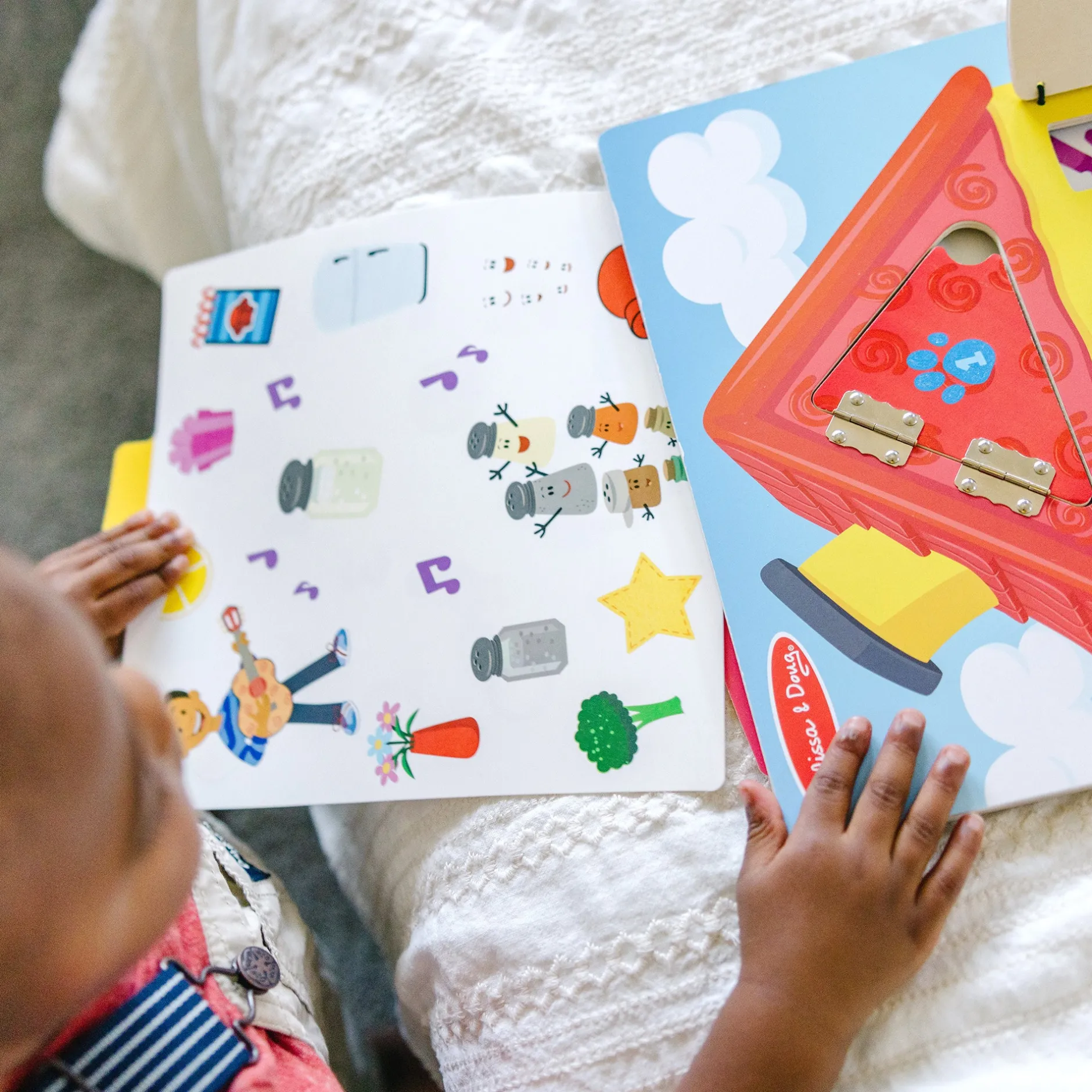 Motor Skills>Melissa & Doug Blue's Clues & You! Wooden Lift-the-Flap Activity Board