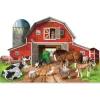 Animals & Nature Puzzles>Melissa & Doug Busy Barn Shaped Floor Puzzle - 32 Pieces