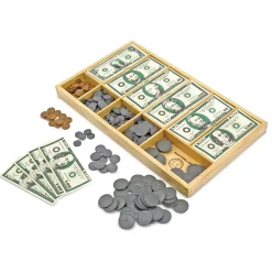 Play Food & Play Sets>Melissa & Doug Classic Play Money Set