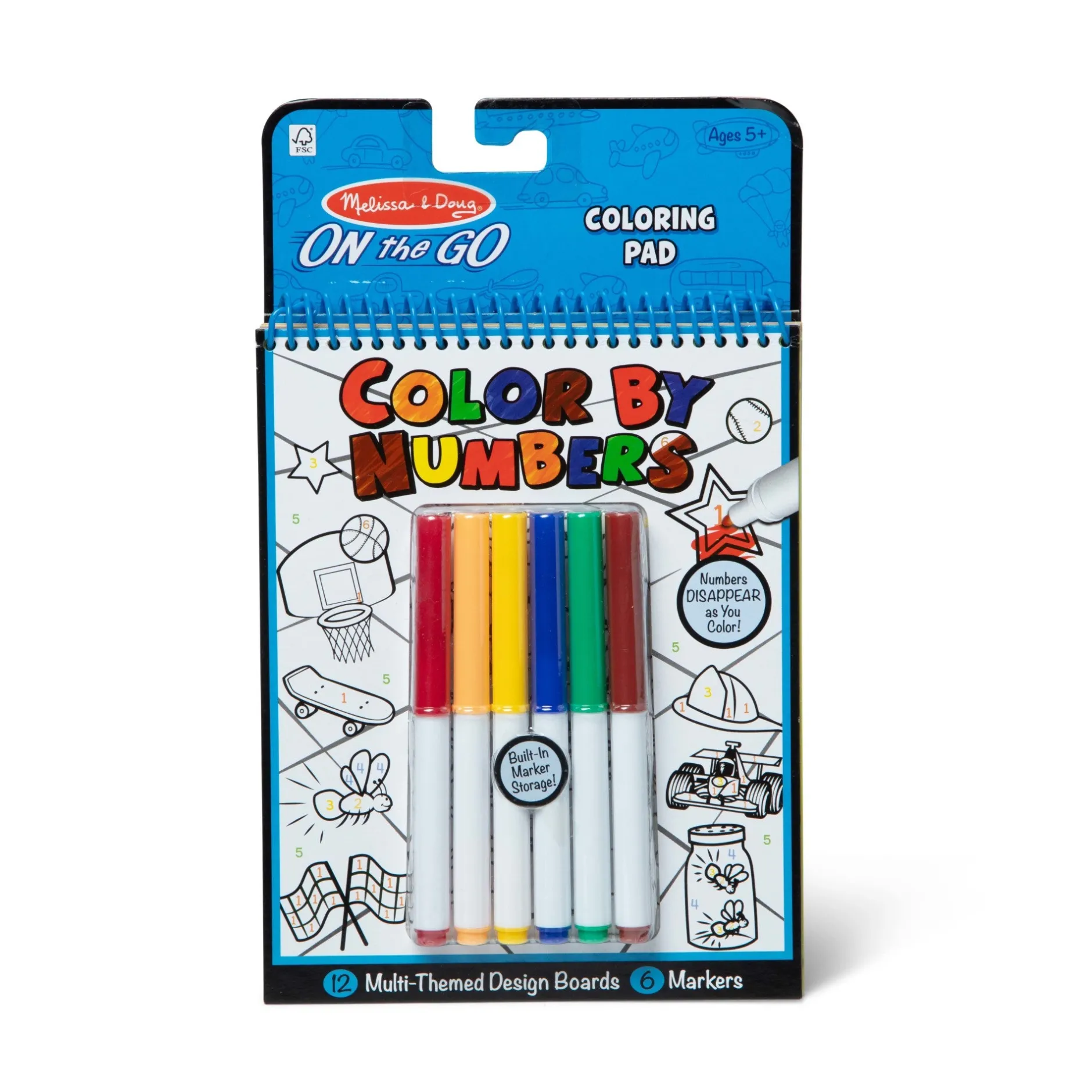 Activity Books>Melissa & Doug Color By Numbers - Blue