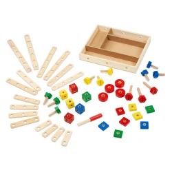 Motor Skills|Colors & Shapes>Melissa & Doug Construction Set in a Box