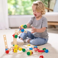 Motor Skills|Colors & Shapes>Melissa & Doug Construction Set in a Box