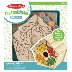 Craft & Stamp Kits>Melissa & Doug Created by Me! Birdhouse Wooden Craft Kit