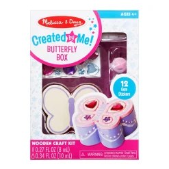 Craft & Stamp Kits>Melissa & Doug Created by Me! Butterfly Box Wooden Craft Kit