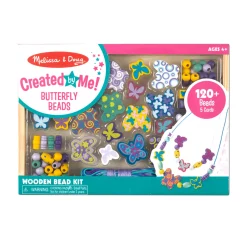 Craft & Stamp Kits>Melissa & Doug Created by Me! Butterfly Beads Wooden Bead Kit