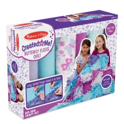 Craft & Stamp Kits>Melissa & Doug Created by Me! Butterfly Fleece Quilt