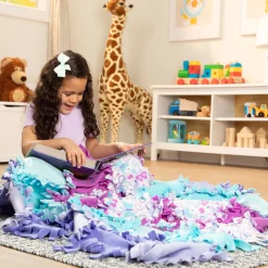 Craft & Stamp Kits>Melissa & Doug Created by Me! Butterfly Fleece Quilt
