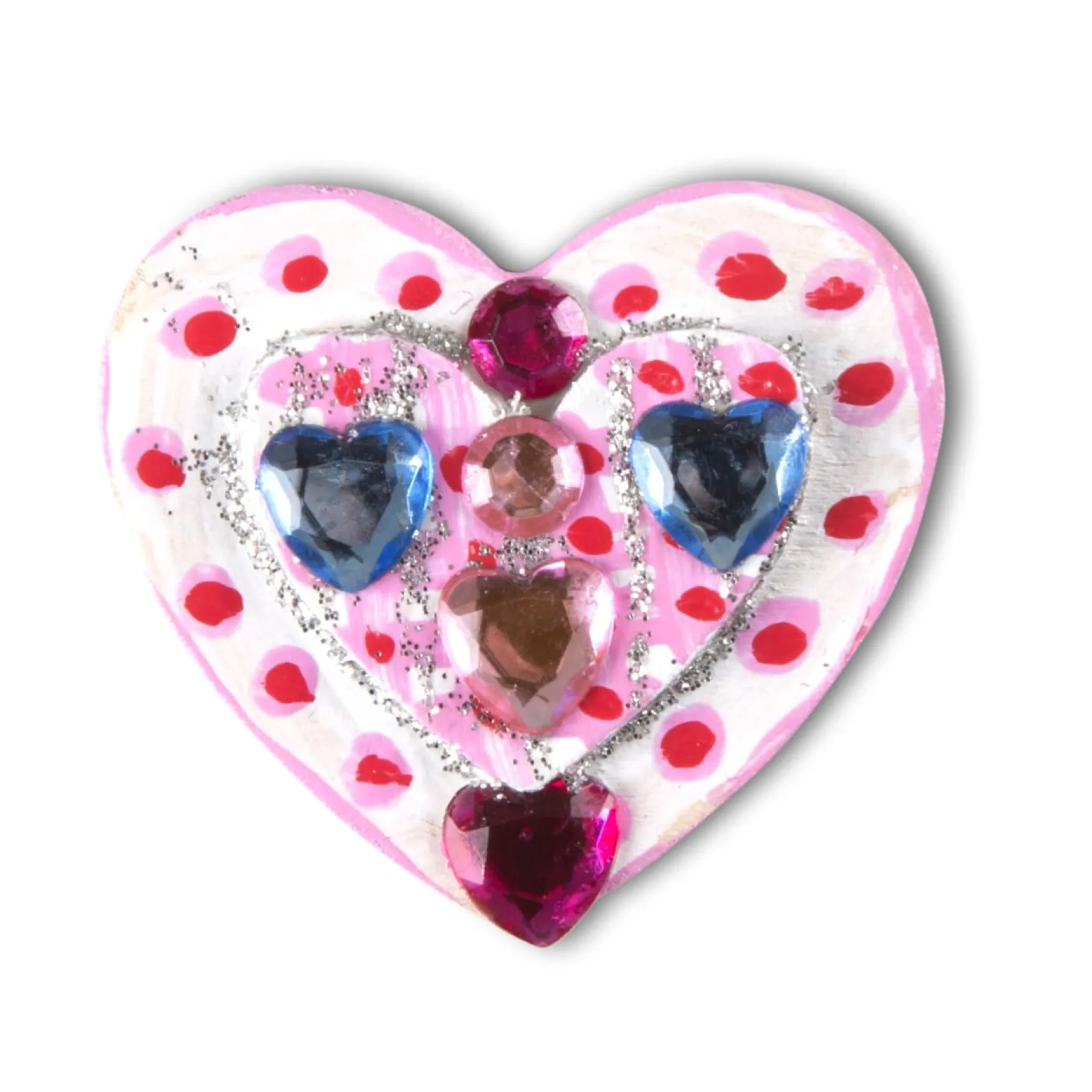 Craft & Stamp Kits>Melissa & Doug Created by Me! Heart Magnets Wooden Craft Kit