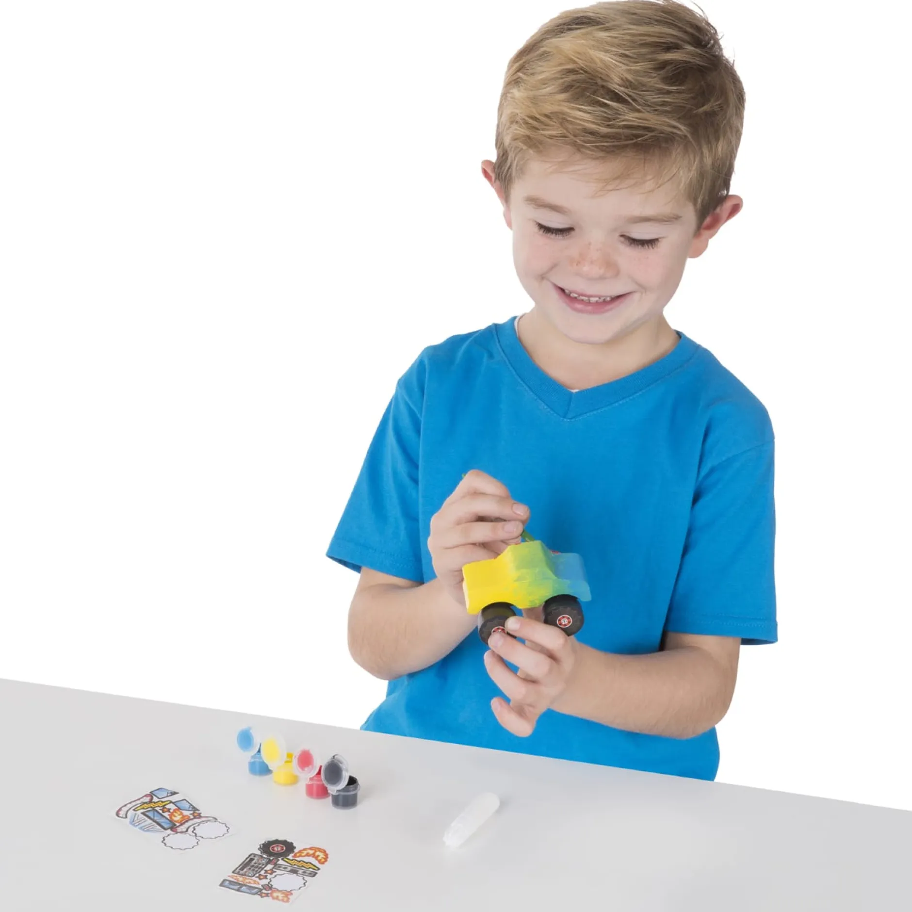 Craft & Stamp Kits>Melissa & Doug Created by Me! Monster Truck Wooden Craft Kit