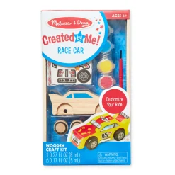 Craft & Stamp Kits>Melissa & Doug Created by Me! Race Car Wooden Craft Kit