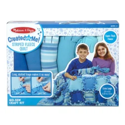 Craft & Stamp Kits>Melissa & Doug Created by Me! Striped Fleece Quilt
