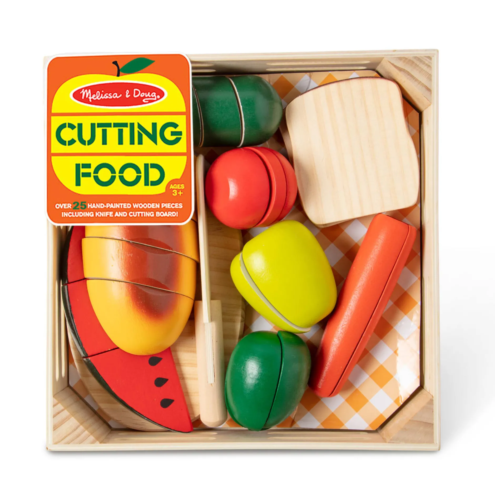 Play Food & Play Sets>Melissa & Doug Cutting Food - Wooden Play Food