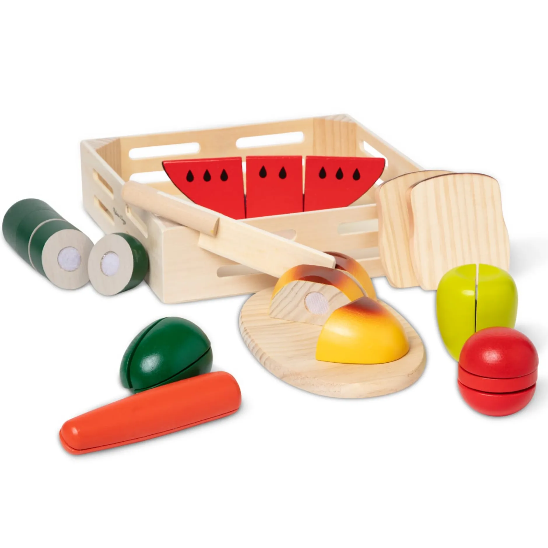 Play Food & Play Sets>Melissa & Doug Cutting Food - Wooden Play Food