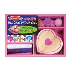 Craft & Stamp Kits>Melissa & Doug Decorate-Your-Own Wooden Heart Box