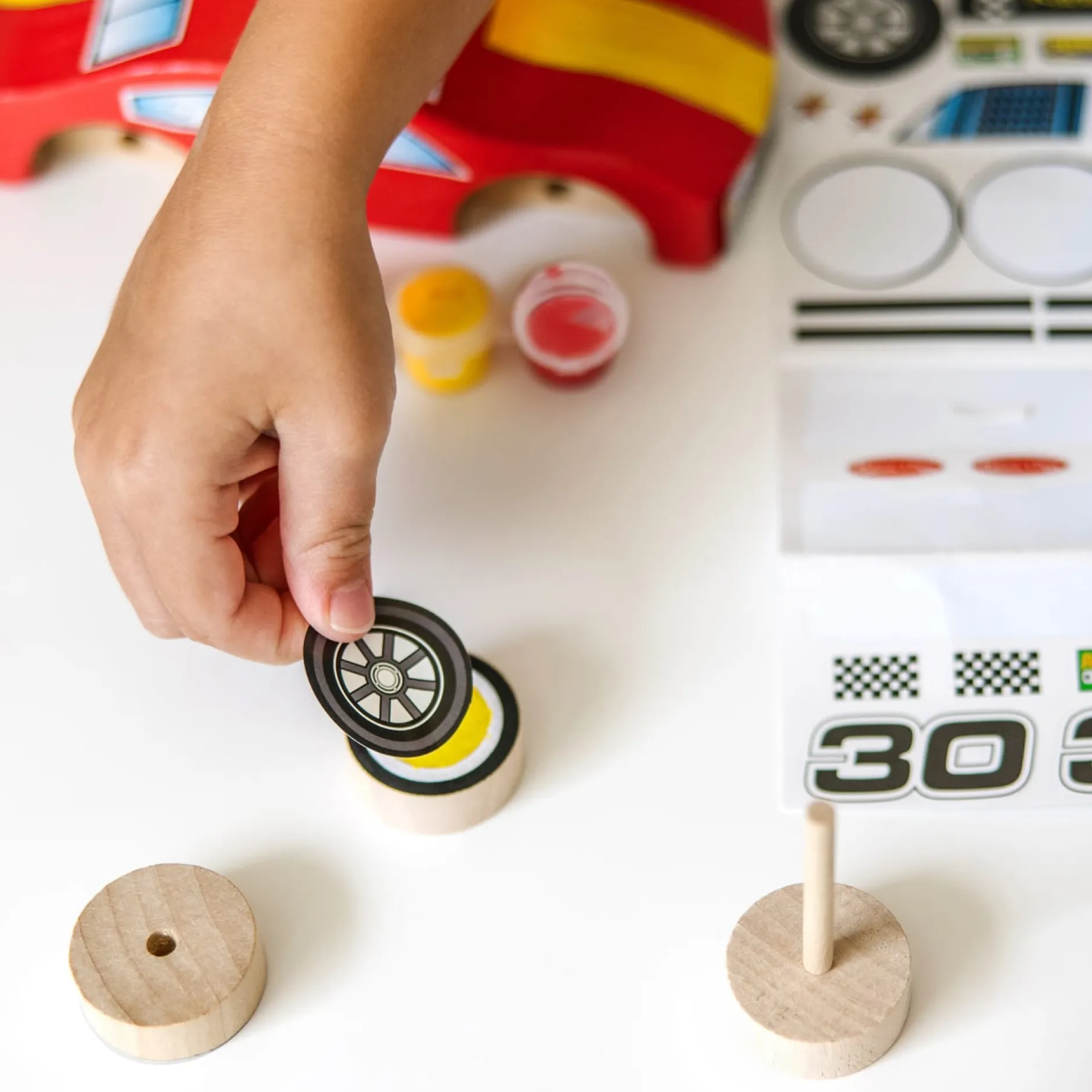 Craft & Stamp Kits>Melissa & Doug Decorate-Your-Own Wooden Race Car
