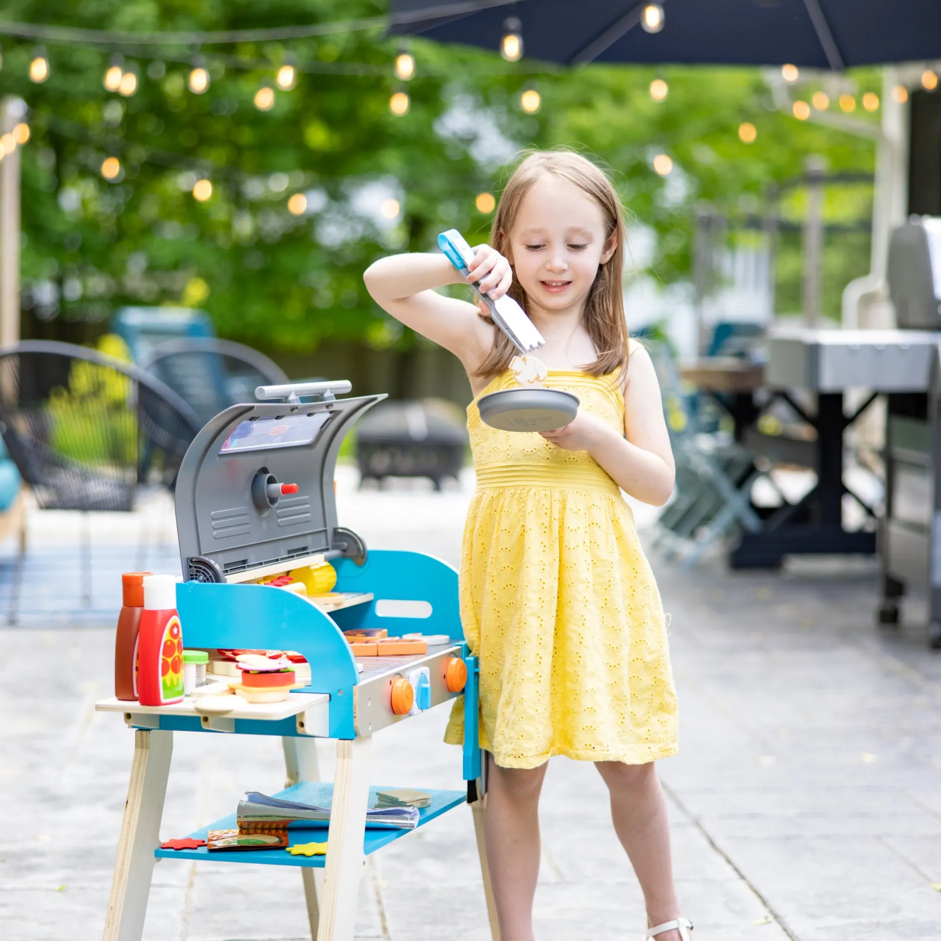 Play Food & Play Sets>Melissa & Doug Deluxe Grill & Pizza Oven Play Set