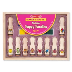 Craft & Stamp Kits>Melissa & Doug Deluxe Happy Handle Stamp Set