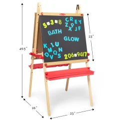 Easels & Art Supplies>Melissa & Doug Deluxe Magnetic Standing Art Easel