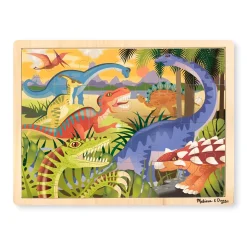 Animals & Nature Puzzles>Melissa & Doug Dinosaur Wooden Jigsaw Puzzle - 24 Pieces