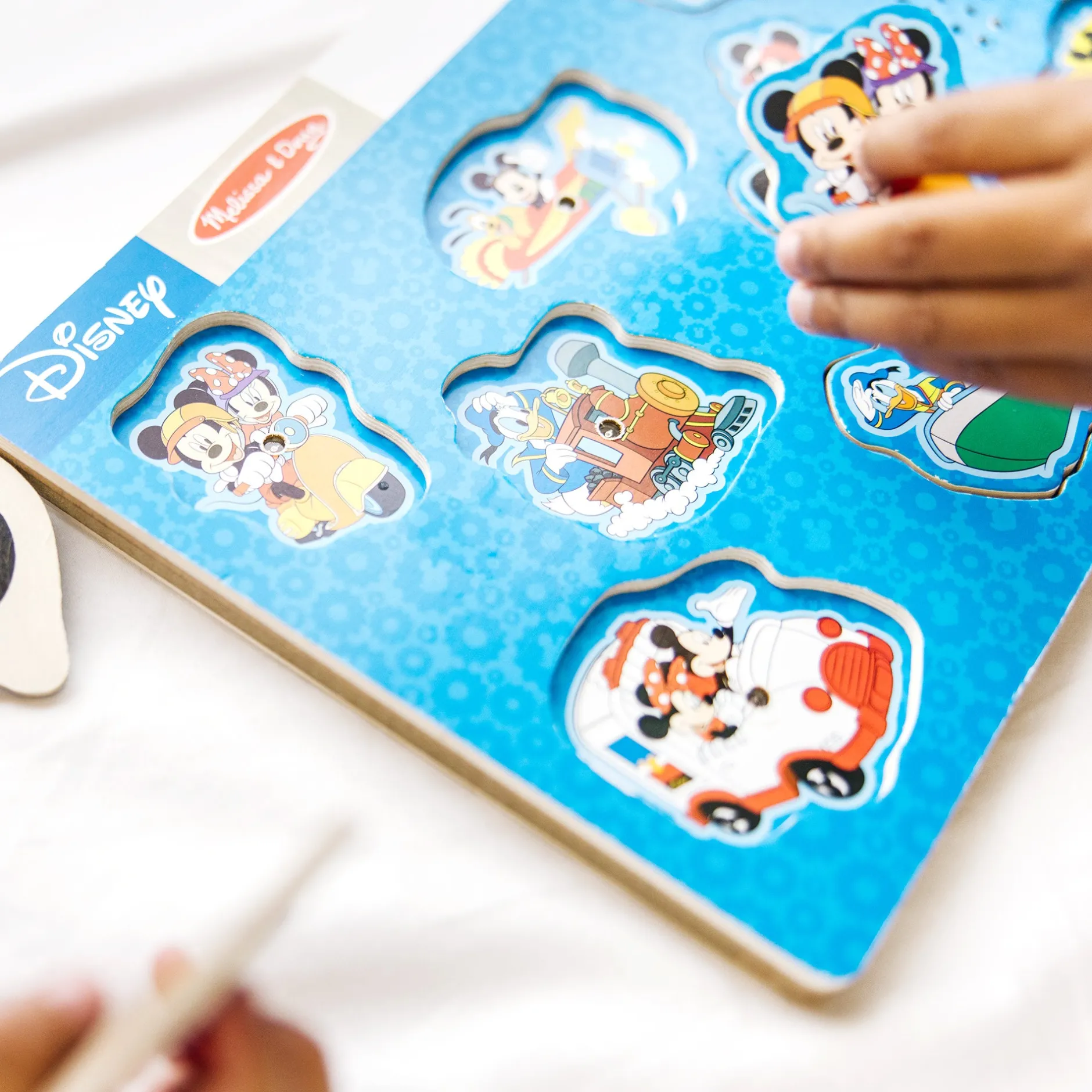 Vehicle & Train Puzzles>Melissa & Doug Disney Mickey Mouse & Friends Vehicles Sound Puzzle - 8 Pieces