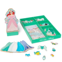 Dolls & Dollhouses>Melissa & Doug Disney Princess Ariel Wooden Magnetic Dress-Up