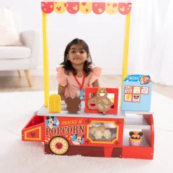 Play Food & Play Sets|Kitchens & Play Centers>Melissa & Doug Disney Snacks & Popcorn Wooden Food Counter