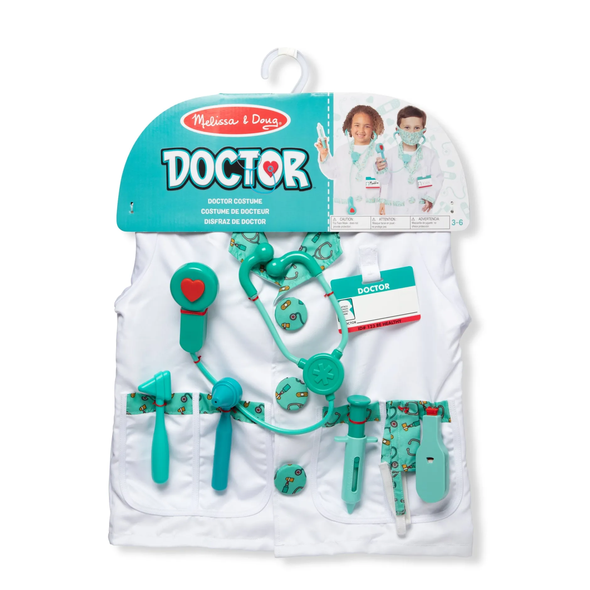 Dress Up>Melissa & Doug Doctor Costume Role Play Set