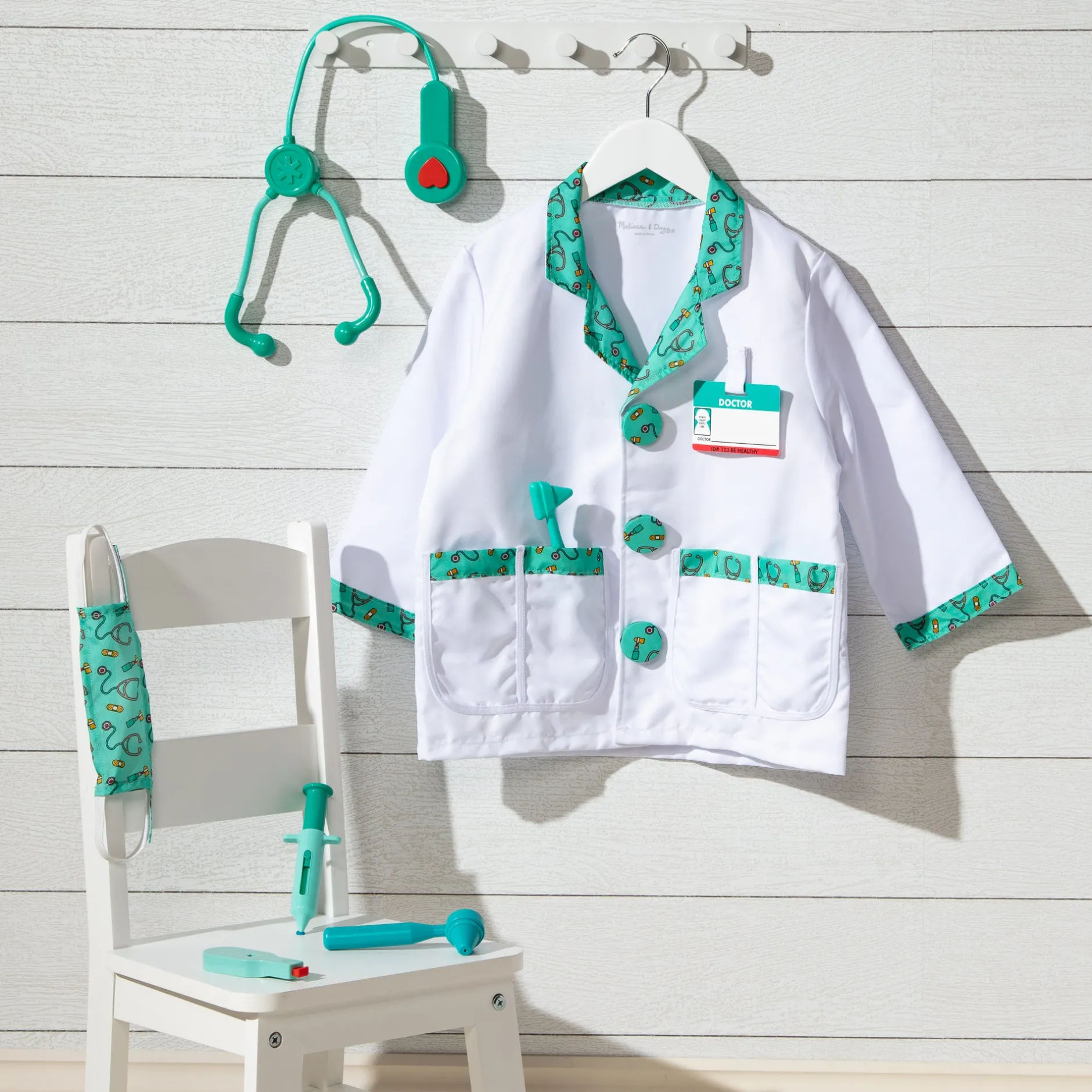 Dress Up>Melissa & Doug Doctor Costume Role Play Set