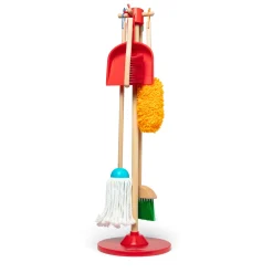 Play Food & Play Sets>Melissa & Doug Dust! Sweep! Mop! Cleaning Play Set