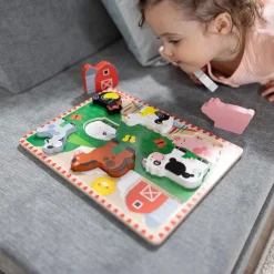 Animals & Nature Puzzles>Melissa & Doug Farm Animals Chunky Puzzle - 8 Pieces