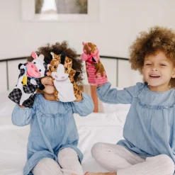 Plush>Melissa & Doug Farm Friends Hand Puppets