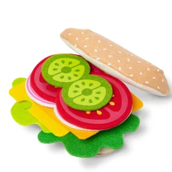 Play Food & Play Sets>Melissa & Doug Felt Food Sandwich Play Set