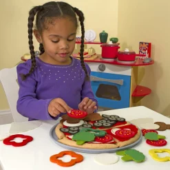 Play Food & Play Sets>Melissa & Doug Felt Play Food - Pizza Set