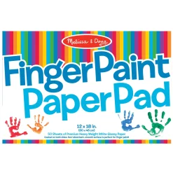 Easels & Art Supplies>Melissa & Doug Finger paint Paper Pad