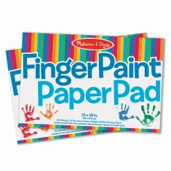 Easels & Art Supplies>Melissa & Doug Finger Paint Paper Pad 2-Pack