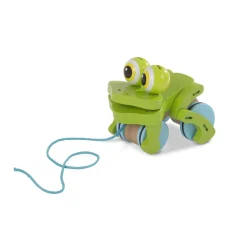 Motor Skills>Melissa & Doug First Play Frolicking Frog Wooden Pull Toy